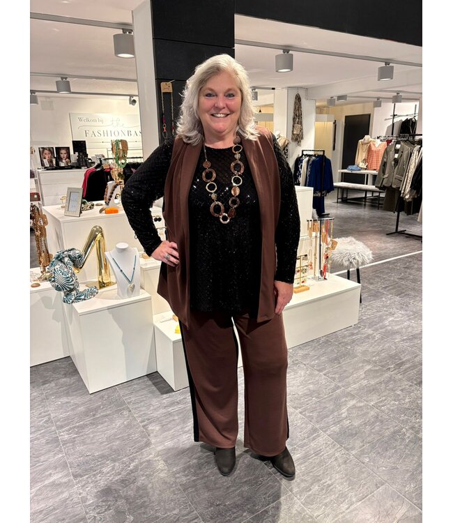 Only Carmakoma Leah Pants Shaved Chocolate