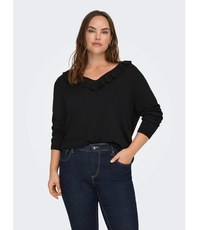 Only Carmakoma Luis Ruffle Pullover