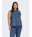 Only Carmakoma Wespa Waistcoat Medium Blue Denim