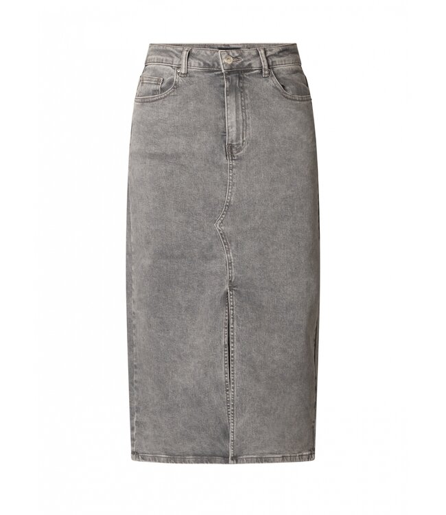 Yest Curve Faith Skirt Grey Denim