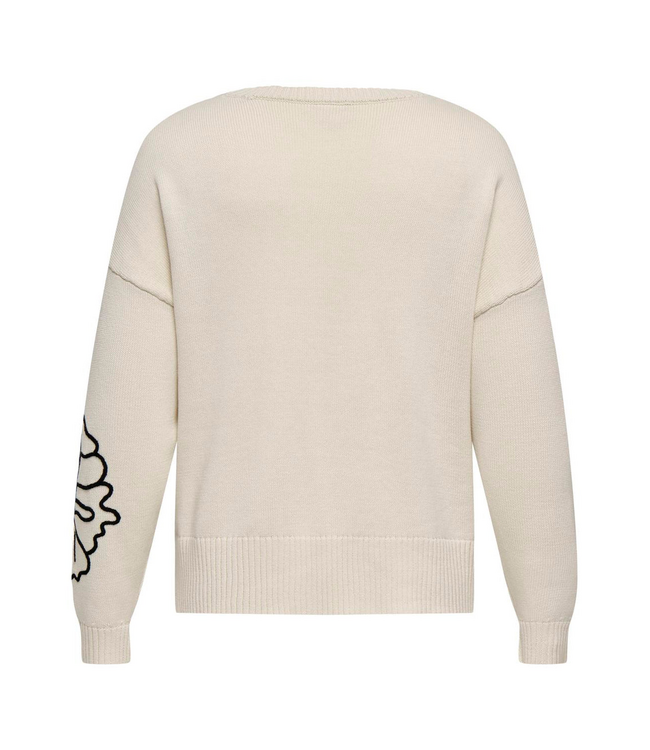 Only Carmakoma Petra Flower Knit Pullover