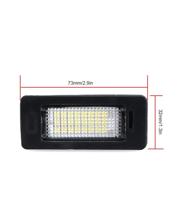 XEOD LED Kentekenverlichting - Kenteken verlichting - Geschikt voor BMW E & F serie - Canbus - 2 stuks 6000K
