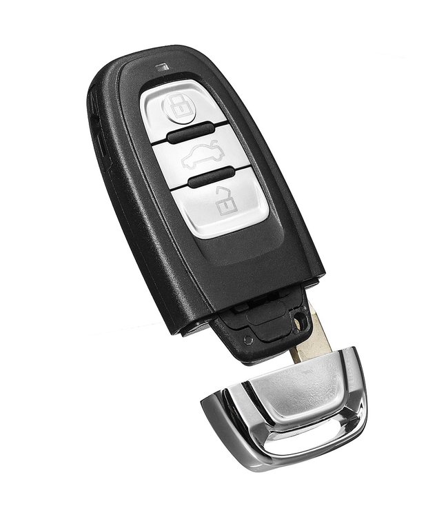 XEOD Autosleutelbehuizing - sleutelbehuizing auto - sleutel - Autosleutel / 3-Knops geschikt voor Audi
