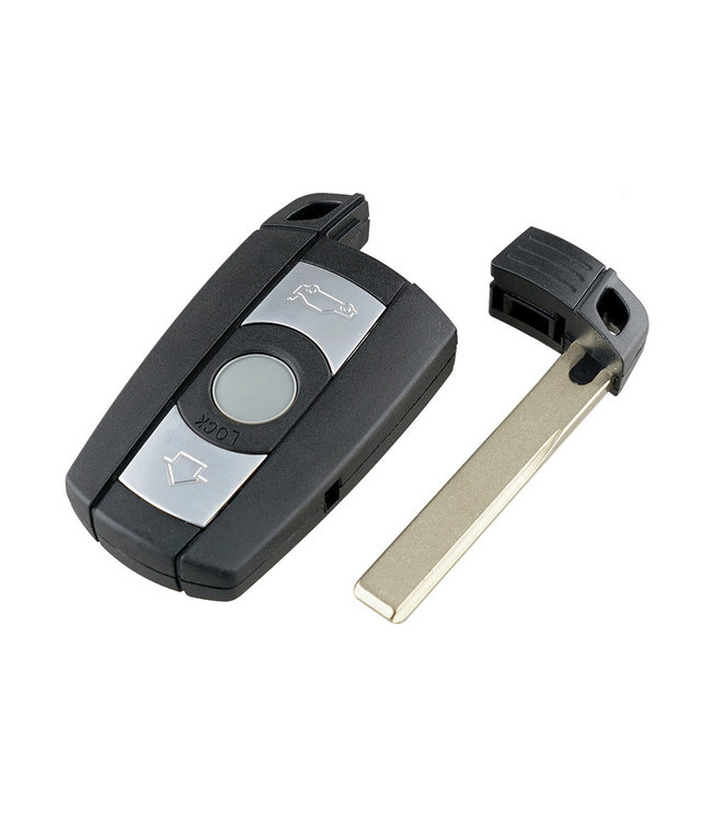 XEOD Autosleutelbehuizing - sleutelbehuizing auto - sleutel - Autosleutel / Geschikt voor: BMW 3 knops