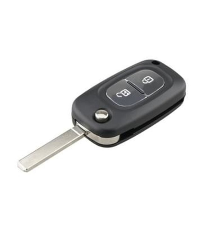 XEOD Autosleutelbehuizing - sleutelbehuizing auto - sleutel - Autosleutel / Passend voor Renault 2 knops