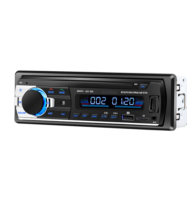 PROKING Autoradio - FM Radio - Bluetooth radio - Met Dubbele USB-poort - Voor alle Auto’s - Inclusief AUX - Handsfree bellen - Inclusief montageframe