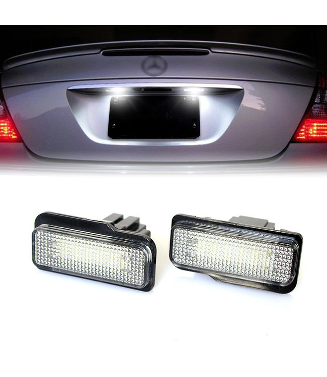 XEOD LED Kentekenverlichting - Kenteken verlichting - Geschikt voor Mercedes W211 & W203 Touring - Canbus - 2 stuks 6000K