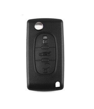 XEOD Sleutelbehuizing 3 knops Geschikt voor: Citroen / Peugeot HU83 CE0536