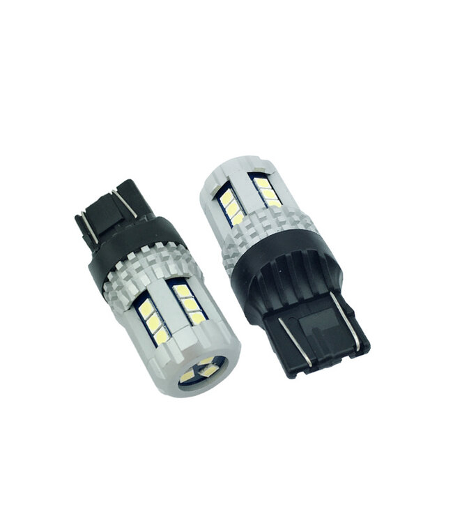XEOD W21/5W T20 Hyper Line - LED - Canbus - Geschikt voor Seat Mii - Volkswagen Up - Skoda Citigo - Wit - Duplo