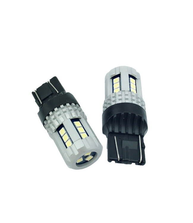 XEOD W21/5W T20 Hyper Line - LED - Canbus - Geschikt voor Seat Mii - Volkswagen Up - Skoda Citigo - Wit - Duplo