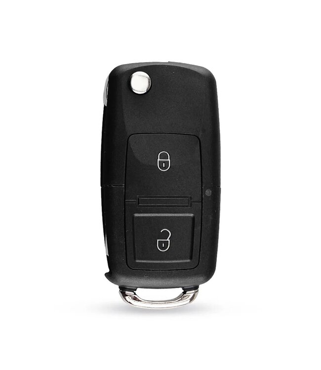 XEOD Autosleutelbehuizing - sleutelbehuizing auto - sleutel - Autosleutel / 2-Knops geschikt voor Volkswagen