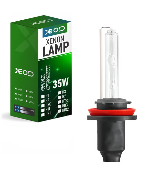 XEOD Xenon Vervangingslamp - H8 H9 H11 Xenon lampen – Auto Verlichting Lamp – Dimlicht en Grootlicht - 1 stuks – 35W – 12V