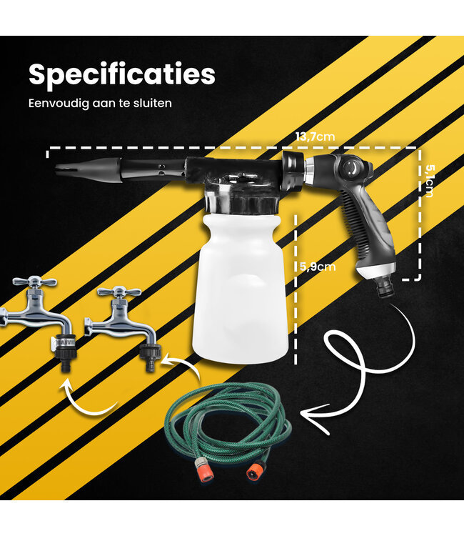 PROKING Foam Gun Auto – Snow Foam Gun – Schuimpistool Auto – Schuim Spuit – Foam Lance