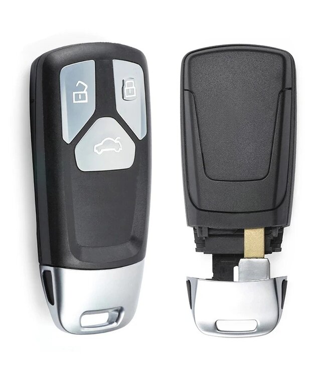 XEOD Autosleutelbehuizing - sleutelbehuizing auto - sleutel - Autosleutel / 3-Knops geschikt voor Audi