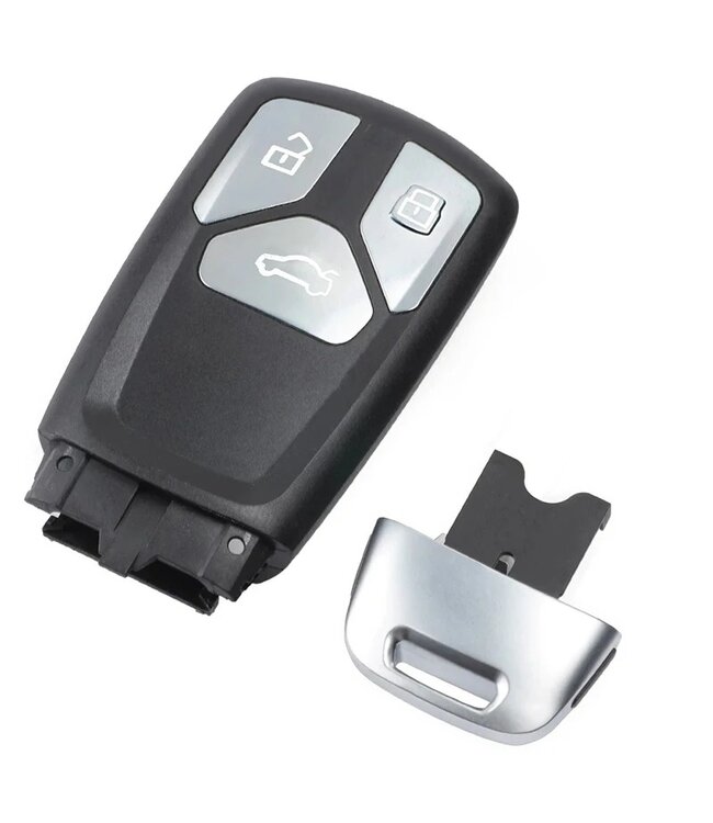 XEOD Autosleutelbehuizing - sleutelbehuizing auto - sleutel - Autosleutel / 3-Knops geschikt voor Audi