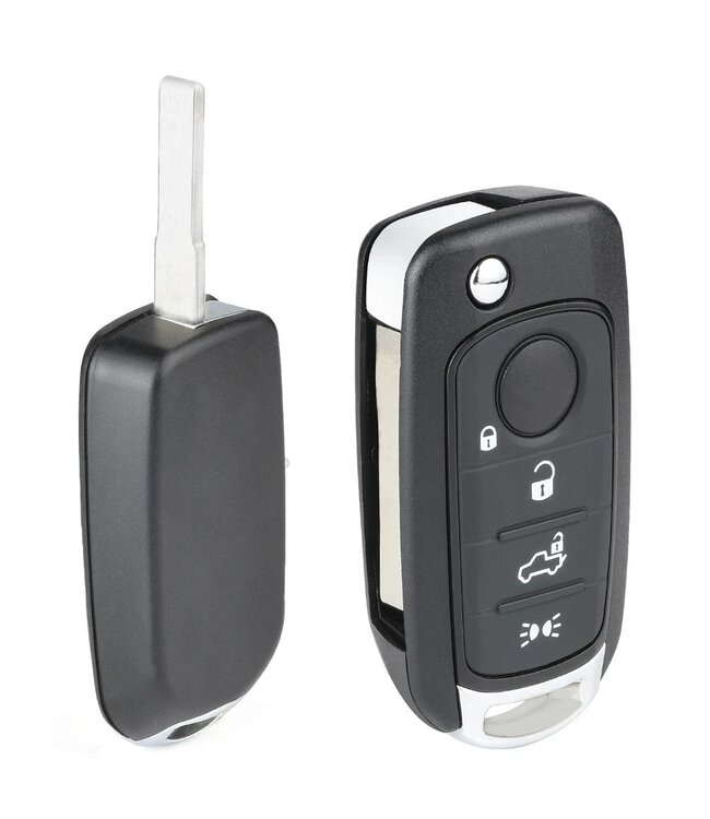 XEOD Autosleutelbehuizing - sleutelbehuizing auto - sleutel - Autosleutel / Fiat 4 knops