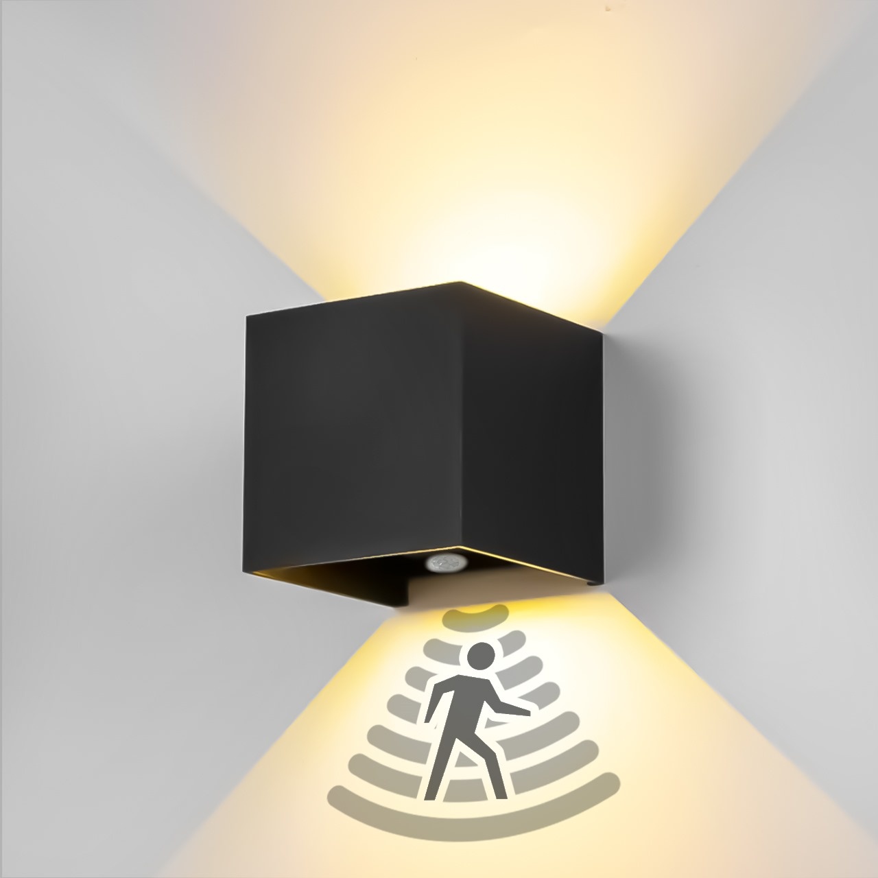 XEOD LED Wandlamp Met Bewegingssensor – Sensor Buitenlamp Binnen Lamp ...