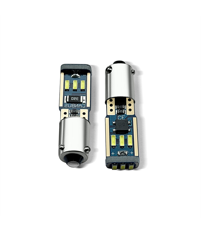 XEOD LED Lampen set – H6W BAX9S LED – 6000K Wit licht canbus – 2 stuks