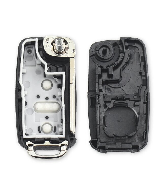 XEOD 3 Knops autosleutel geschikt voor Volkswagen Golf 6 - Polo 6R - UP - Seat - Skoda - Autosleutelbehuizing - Sleutelbehuizing auto - Sleutel behuizing - 1 Stuks