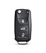 XEOD Sleutelbehuizing geschikt voor Volkswagen 3 knops