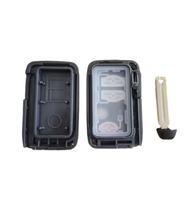 XEOD Autosleutelbehuizing - sleutelbehuizing auto - sleutel - Autosleutel / Geschikt voor: Toyota Avensis & Land Cruiser