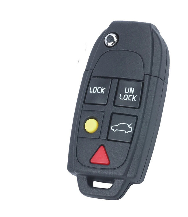 XEOD Autosleutelbehuizing - sleutelbehuizing auto - sleutel - Autosleutel / 5-knops passend voor Volvo