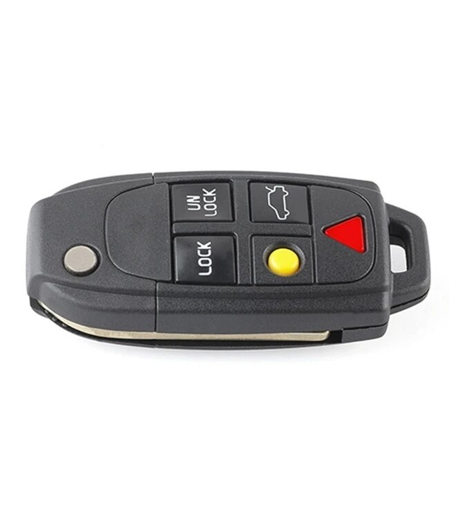 XEOD Autosleutelbehuizing - sleutelbehuizing auto - sleutel - Autosleutel / 5-knops passend voor Volvo