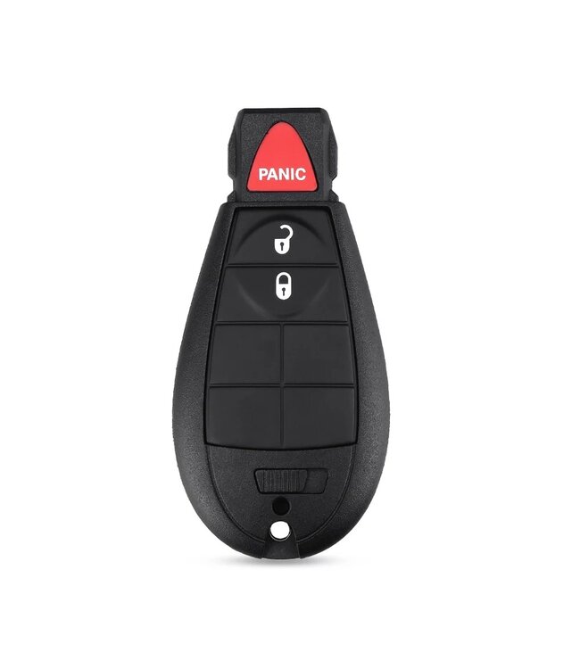 XEOD Autosleutelbehuizing - sleutelbehuizing auto - sleutel - Autosleutel / Geschikt voor: Dodge 2 knops & panic knop