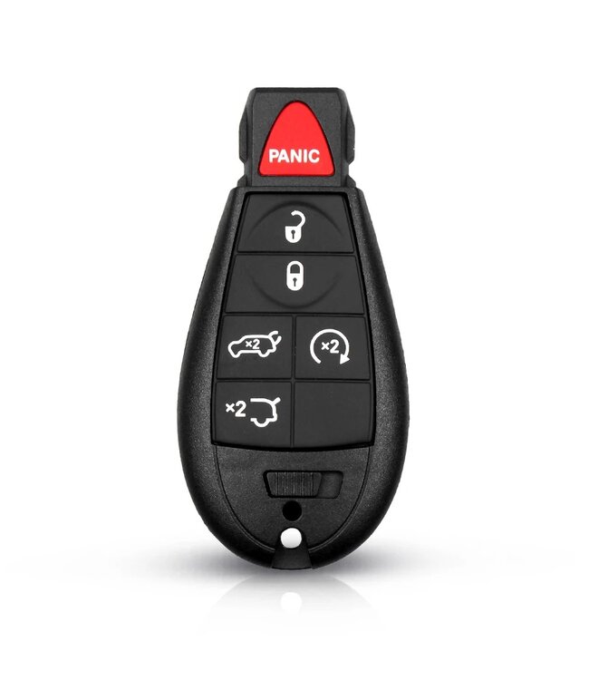 XEOD Autosleutelbehuizing - sleutelbehuizing auto - sleutel - Autosleutel / Geschikt voor: Dodge 5 knops & panic knop