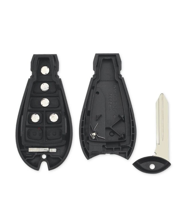 XEOD Autosleutelbehuizing - sleutelbehuizing auto - sleutel - Autosleutel / Geschikt voor: Dodge 6 knops & panic knop
