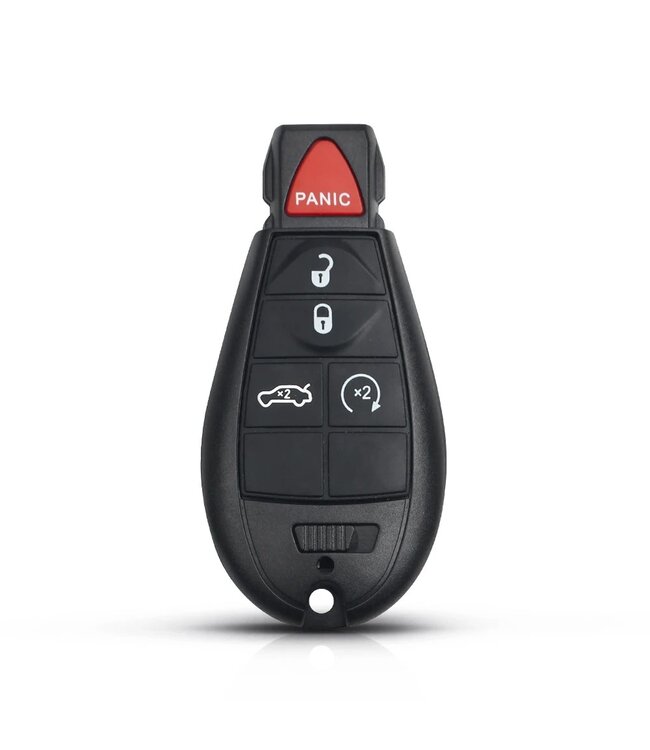 XEOD Autosleutelbehuizing - sleutelbehuizing auto - sleutel - Autosleutel / Geschikt voor: Dodge 4 knops & panic knop