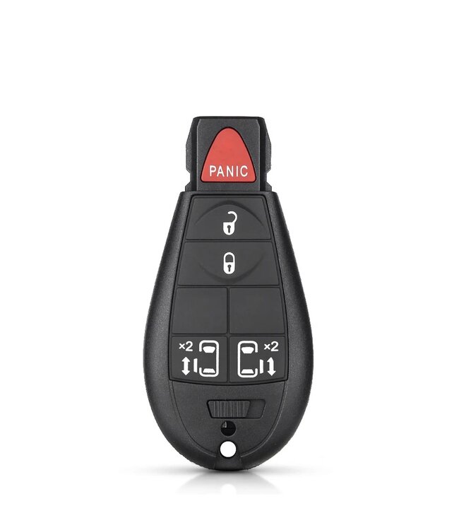 XEOD Autosleutelbehuizing - sleutelbehuizing auto - sleutel - Autosleutel / Geschikt voor: Dodge 4 knops & panic knop
