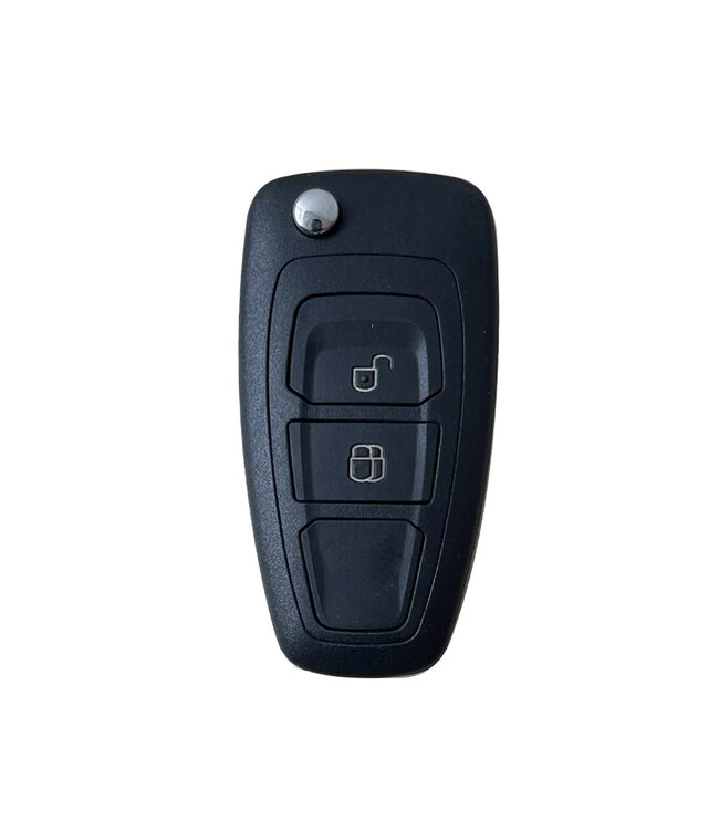 XEOD Autosleutelbehuizing - sleutelbehuizing auto - sleutel - Autosleutel / Geschikt voor: Ford 2 knops klap sleutel