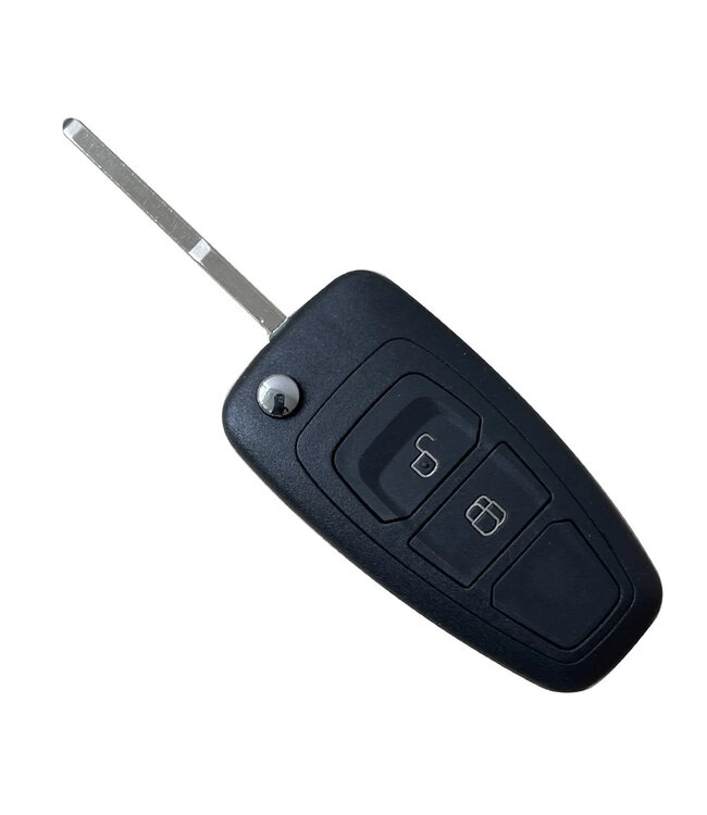 XEOD Autosleutelbehuizing - sleutelbehuizing auto - sleutel - Autosleutel / Geschikt voor: Ford 2 knops klap sleutel