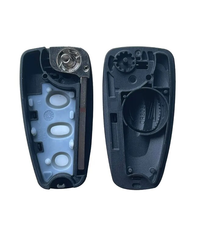 XEOD Autosleutelbehuizing - sleutelbehuizing auto - sleutel - Autosleutel / Geschikt voor: Ford 2 knops klap sleutel