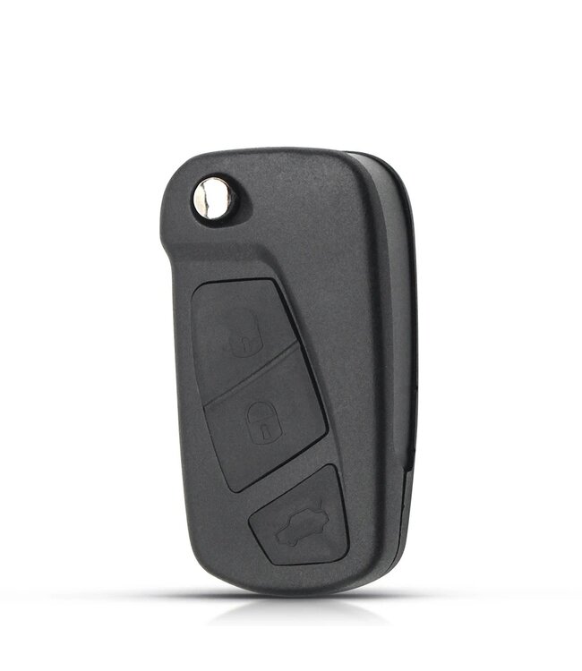 XEOD Klap Autosleutelbehuizing - sleutelbehuizing auto - sleutel - Autosleutel 3 Knops / Geschikt voor: Ford KA