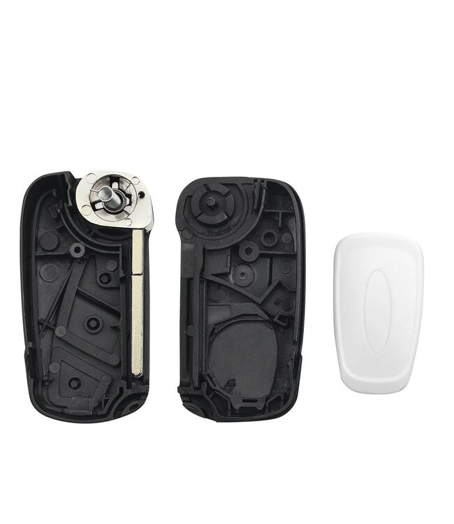 XEOD Klap Autosleutelbehuizing - sleutelbehuizing auto - sleutel - Autosleutel 3 Knops / Geschikt voor: Ford KA
