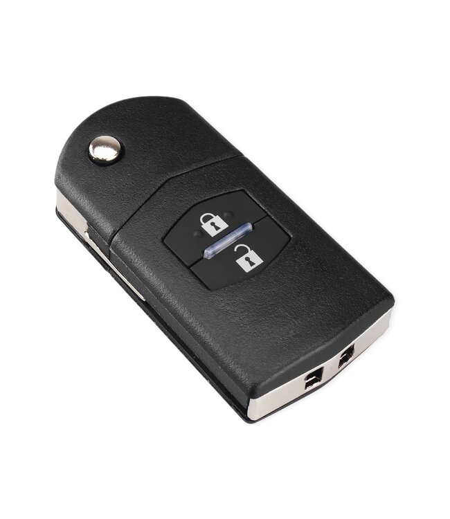 XEOD Autosleutelbehuizing - sleutelbehuizing auto - sleutel - Autosleutel geschikt voor: Mazda 2 knops