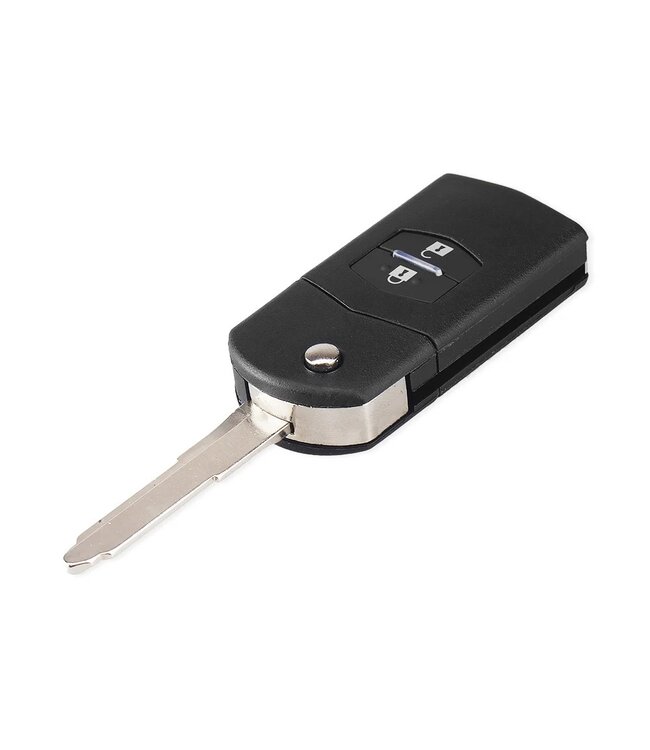 XEOD Autosleutelbehuizing - sleutelbehuizing auto - sleutel - Autosleutel geschikt voor: Mazda 2 knops