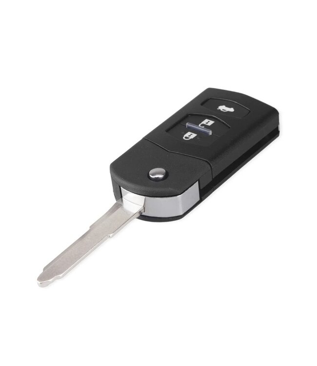 XEOD Autosleutelbehuizing - sleutelbehuizing auto - sleutel - Autosleutel geschikt voor: Mazda 3 knops