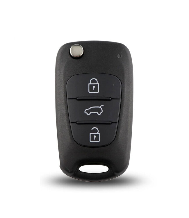 Autosleutelbehuizing - sleutelbehuizing auto - sleutel - Autosleutel / Geschikt voor: Hyundai / Kia 3 knops Freesgroef rechts
