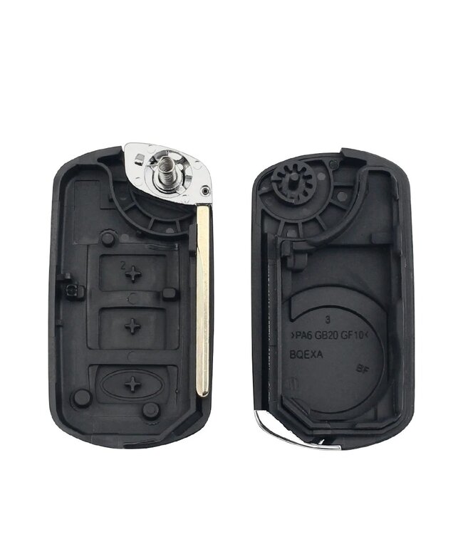 XEOD Autosleutelbehuizing - sleutelbehuizing auto - sleutel - Autosleutel - Klapsleutel / Geschikt voor: Land Rover HU93