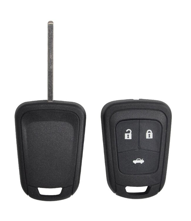 XEOD Autosleutelbehuizing - sleutelbehuizing auto - sleutel - Autosleutel geschikt voor: Opel