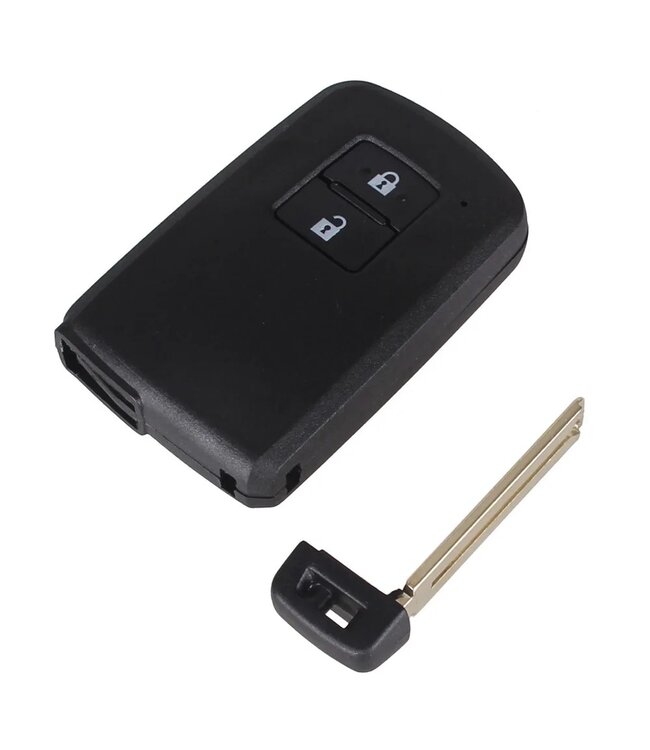 XEOD Autosleutelbehuizing - sleutelbehuizing auto - sleutel - Autosleutel / Geschikt voor: Toyota 2 Knops smart key
