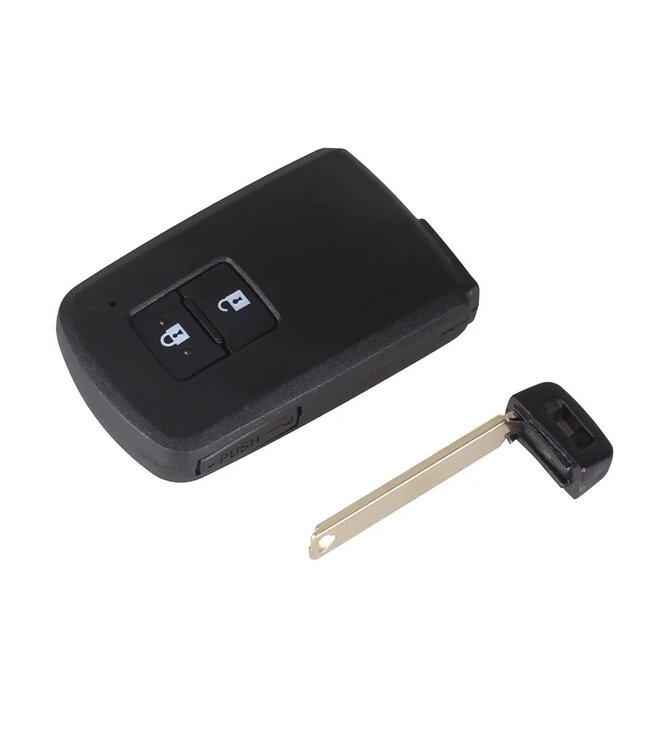 XEOD Autosleutelbehuizing - sleutelbehuizing auto - sleutel - Autosleutel / Geschikt voor: Toyota 2 Knops smart key