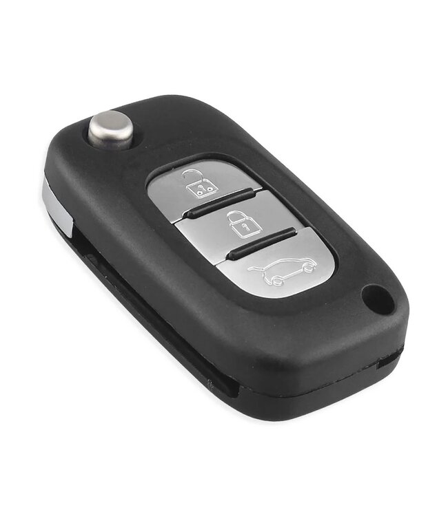 XEOD Autosleutelbehuizing - sleutelbehuizing auto - sleutel - Autosleutel / Passend voor Renault 3 knops