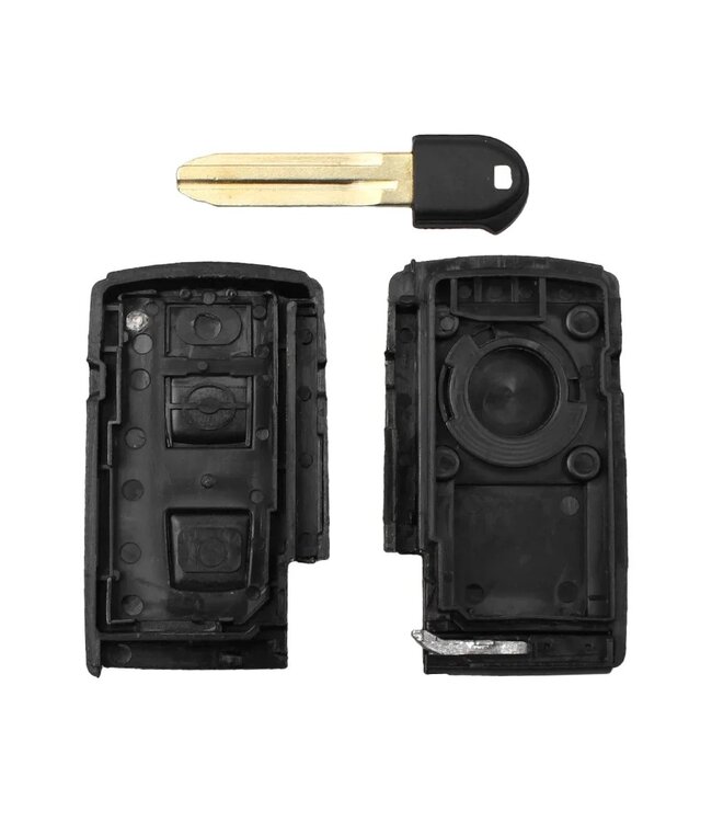 XEOD Autosleutelbehuizing - sleutelbehuizing auto - sleutel - Autosleutel / Geschikt voor: Toyota 3 Knops smart key
