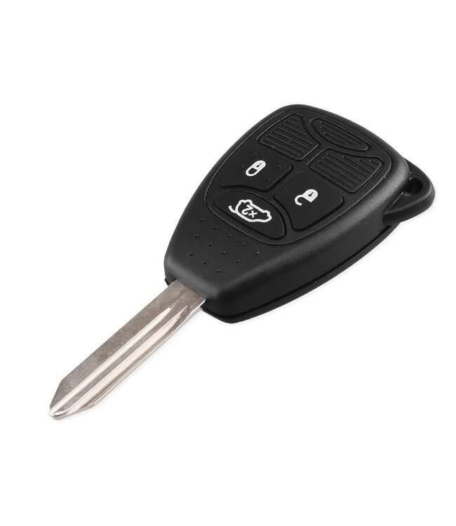 XEOD Autosleutelbehuizing - sleutelbehuizing auto - sleutel - Autosleutel / Geschikt voor: Dodge, Chrysler & Jeep 3 knops