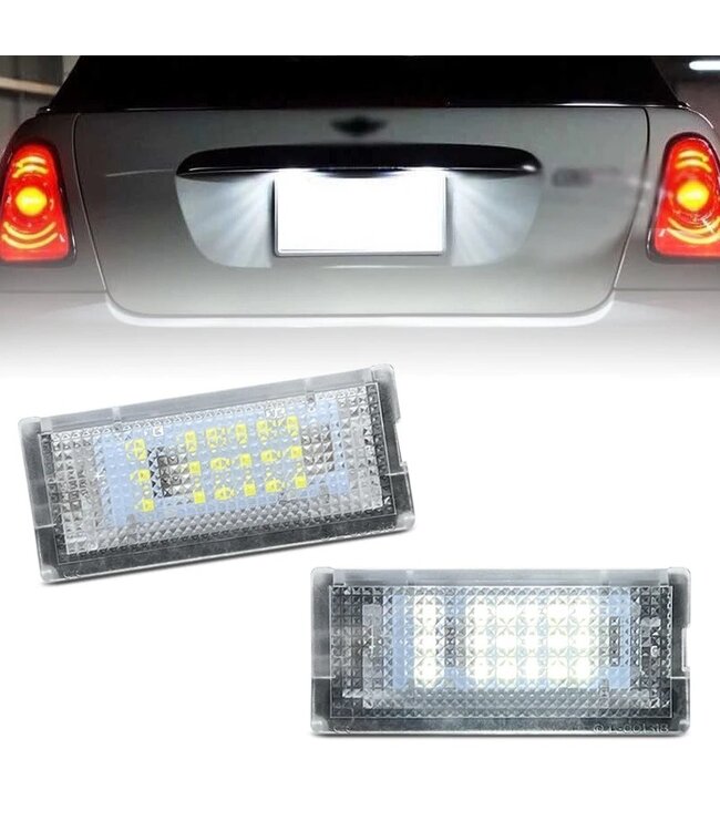XEOD LED Kentekenverlichting - Kenteken verlichting - Geschikt voor Mini R50 / R52 / R53 - Canbus - 2 stuks 6000K