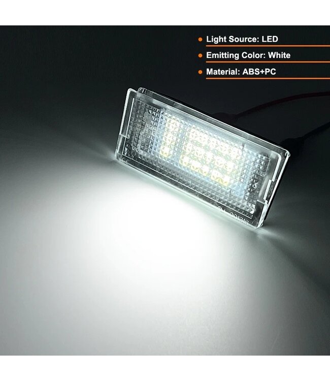 XEOD LED Kentekenverlichting - Kenteken verlichting - Geschikt voor Mini R50 / R52 / R53 - Canbus - 2 stuks 6000K